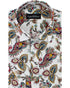 White Paisley Print Shirt